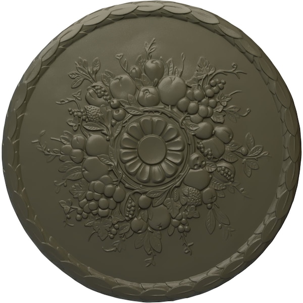 Ekena Millwork Anthony Harvest Ceiling Medallion (Fits Canopies up to 2 1/8"), 22 1/2"OD x 1 1/4"P, Witch Hazel CM22ATWHF - main